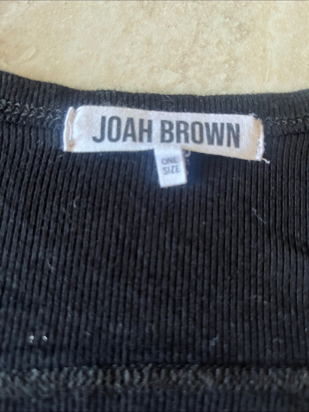 JB Black Ribbed Button-Up Top - Picture 3 of 3